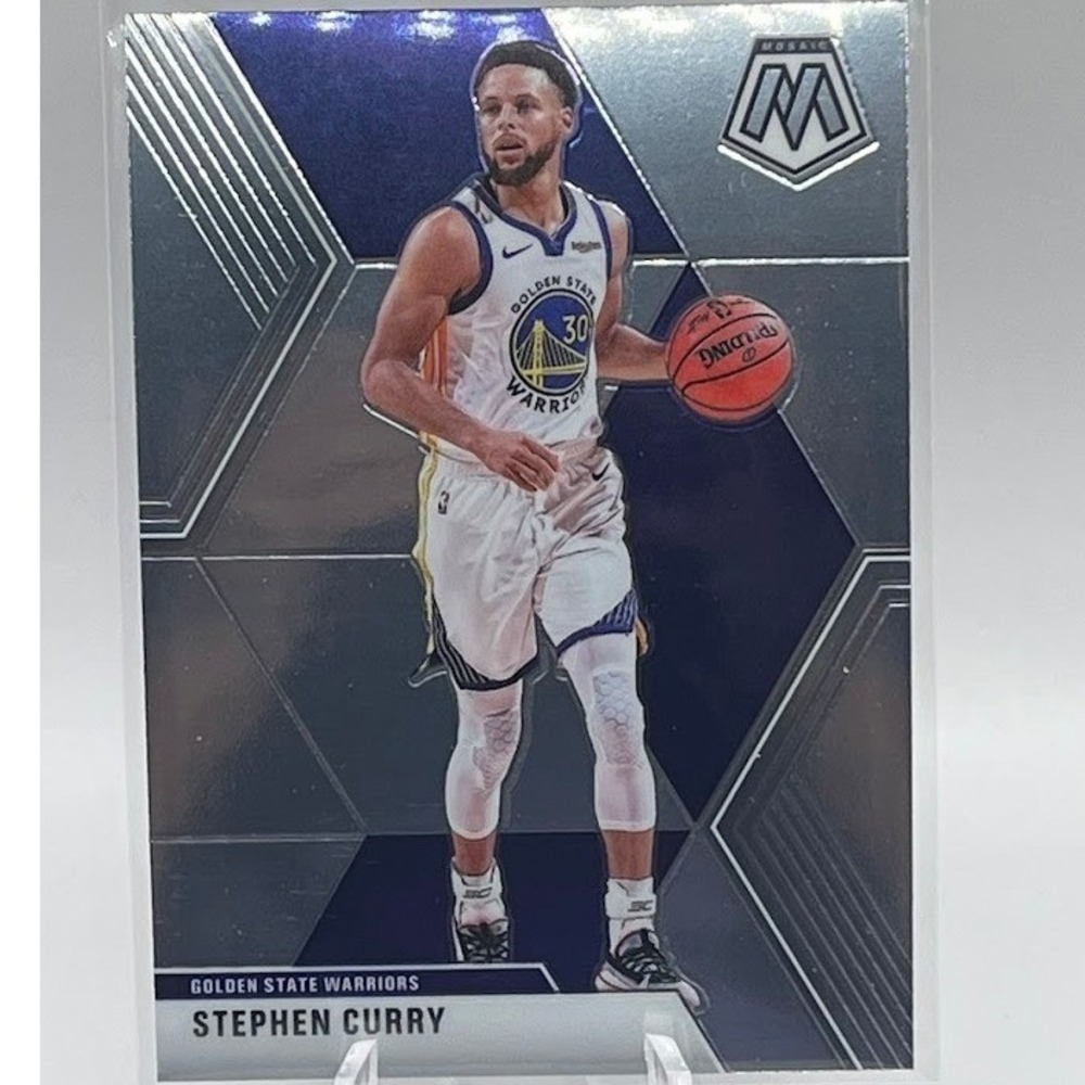 Stephen Curry Silver Prizm 2019 Panini Mosaic 70 NBA Golden‎ State Warriors